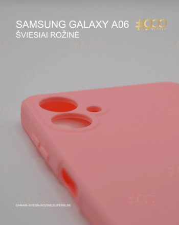 Samsung Galaxy A06 dėklas – Šviesiai Rožinė