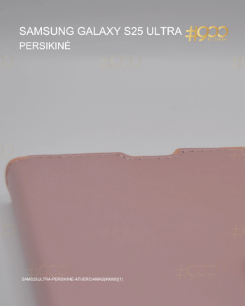 Samsung Galaxy S25 Ultra atverčiamas dėklas – Persikinė