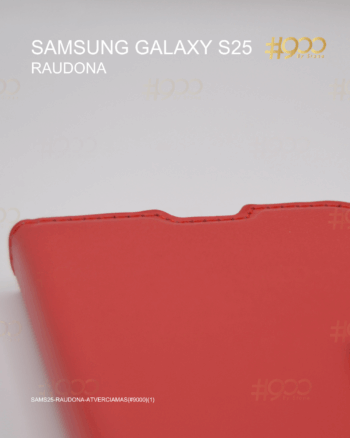 Samsung Galaxy S25 atverčiamas dėklas – Raudona