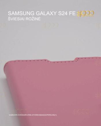 Samsung Galaxy S24 FE atverčiamas dėkliukas - Šviesiai Rožinė