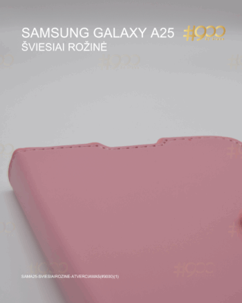Samsung Galaxy A25 atverčiamas dėkliukas - Šviesiai Rožinė