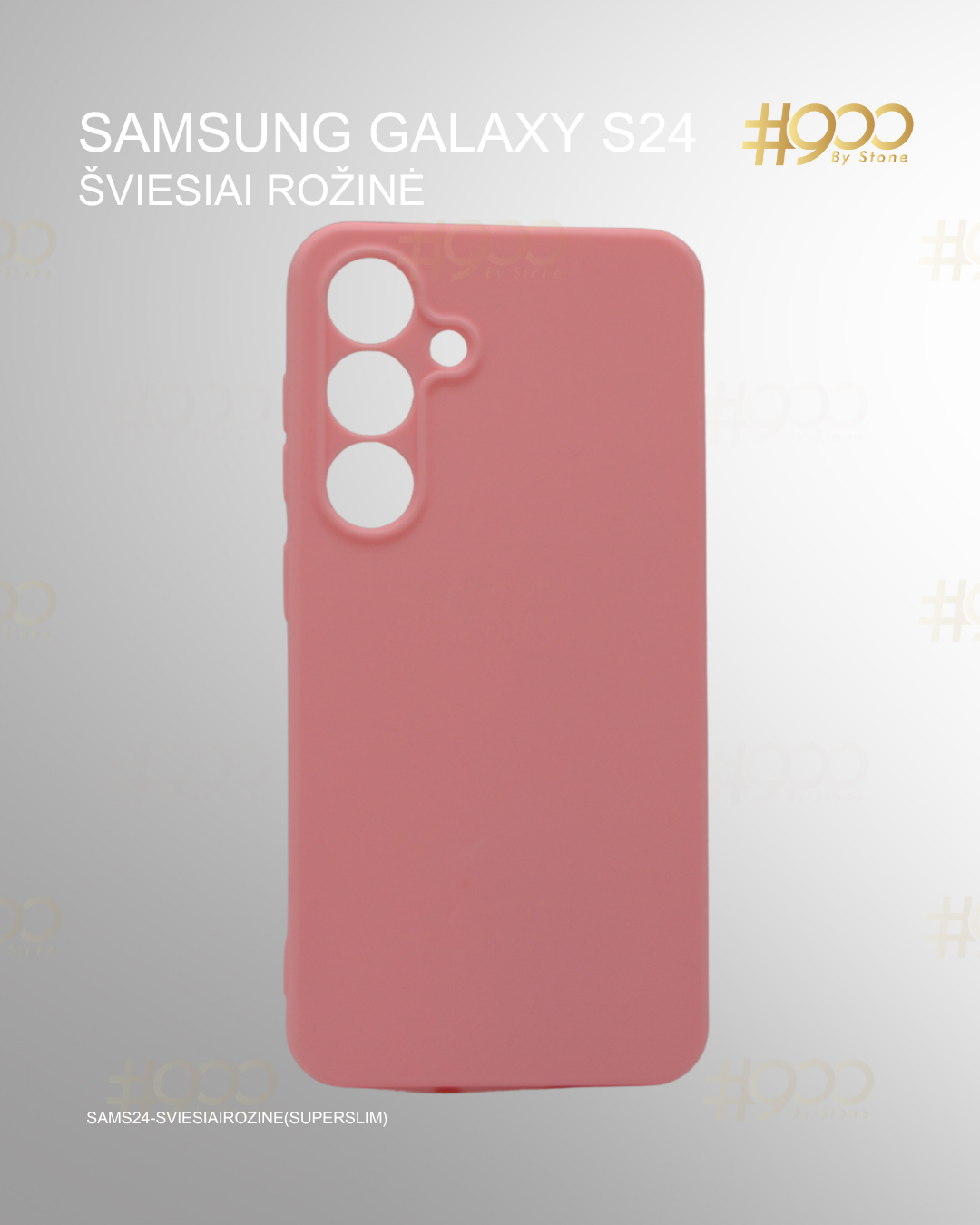 (47) trylikta deze Samsung Galaxy S24 dėklas – Šviežiai Rožinė