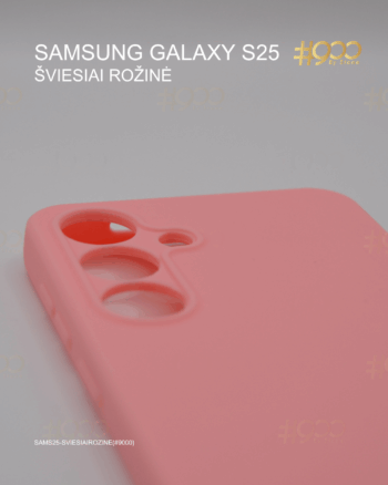 Samsung Galaxy S25 dėklas – Šviesiai Rožinė