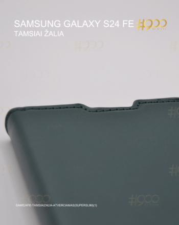 Samsung Galaxy S24 FE atverčiamas dėkliukas - Tamsiai Žalia