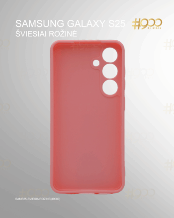 Samsung Galaxy S25 dėklas – Šviesiai Rožinė