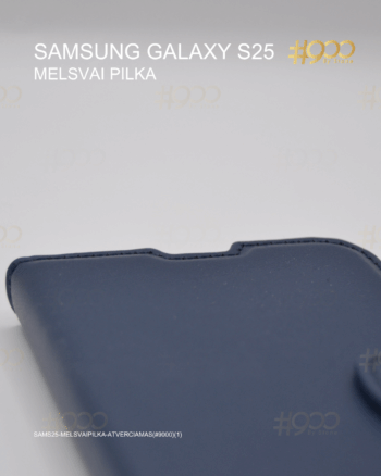 Samsung Galaxy S25 atverčiamas dėklas – Melsvai Pilka