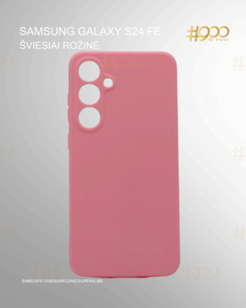 Samsung Galaxy S24 FE dėklas – Šviesiai Rožinė