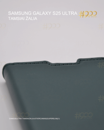 Samsung Galaxy S25 Ultra atverčiamas dėkliukas - Tamsiai Žalia