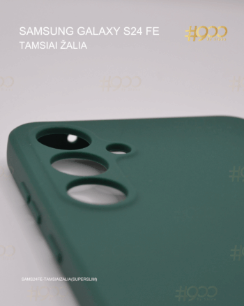 Samsung Galaxy S24 FE dėklas – Tamsiai Žalia