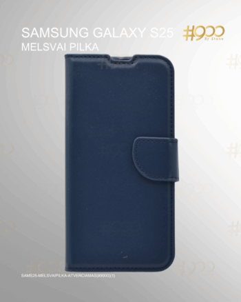 Samsung Galaxy S25 atverčiamas dėklas – Melsvai Pilka
