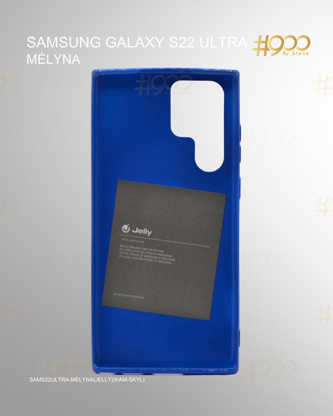 (13) septyniolikta deze Samsung Galaxy S22 Ultra dėklas – Mėlyna