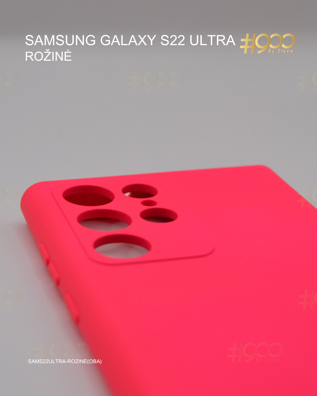 (23) septyniolikta deze Samsung Galaxy S22 Ultra dėklas – Rožinė