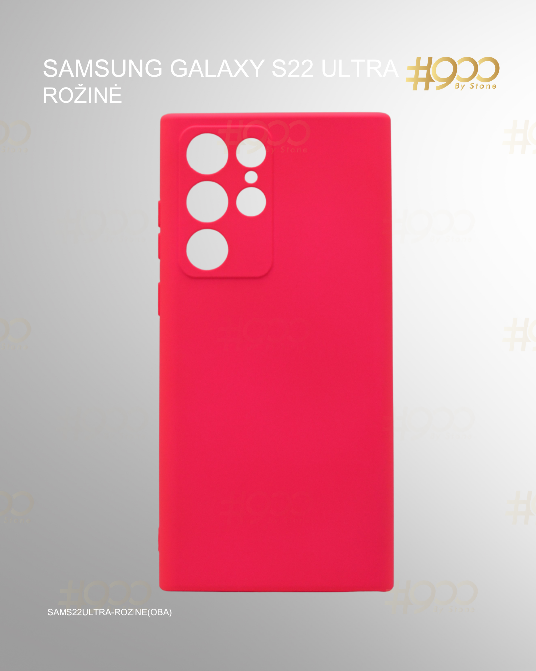 (24) septyniolikta deze Samsung Galaxy S22 Ultra dėklas – Rožinė