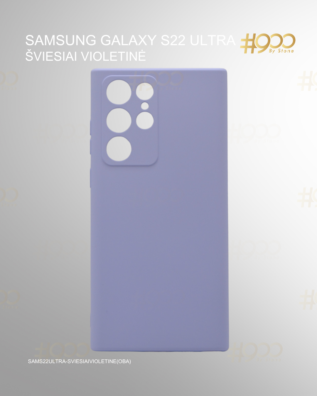 (27) septyniolikta deze Samsung Galaxy S22 Ultra dėklas – Šviesiai Violetinė