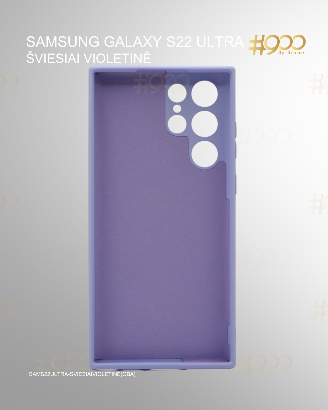 (28) septyniolikta deze Samsung Galaxy S22 Ultra dėklas – Šviesiai Violetinė