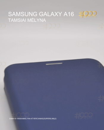 Samsung Galaxy A16 atverčiamas dėklas – Tamsiai Mėlyna